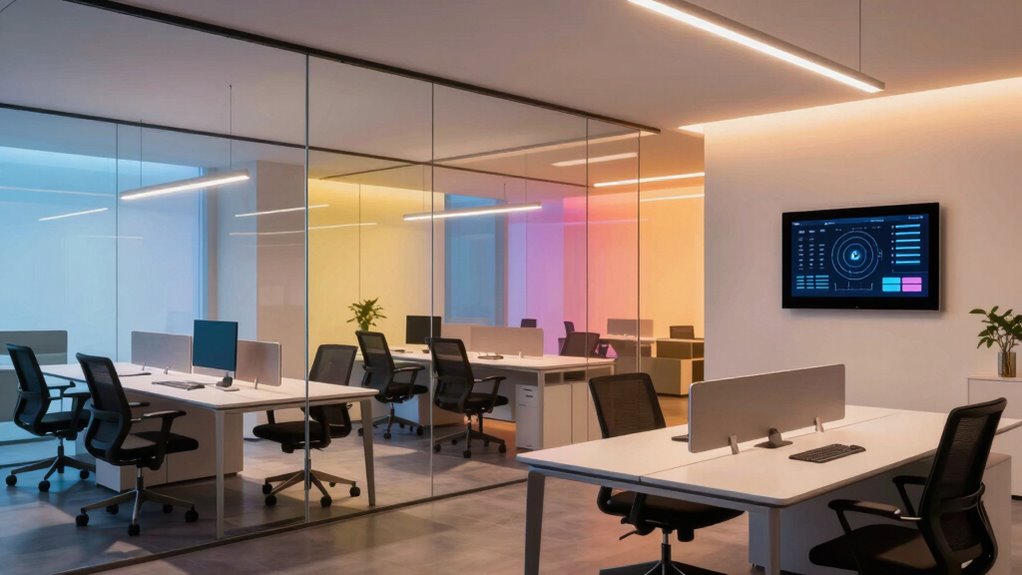 lighting transforms workspace atmosphere
