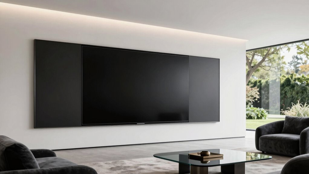 luxury motorized screen practicality
