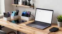 maintains organized digital workspace