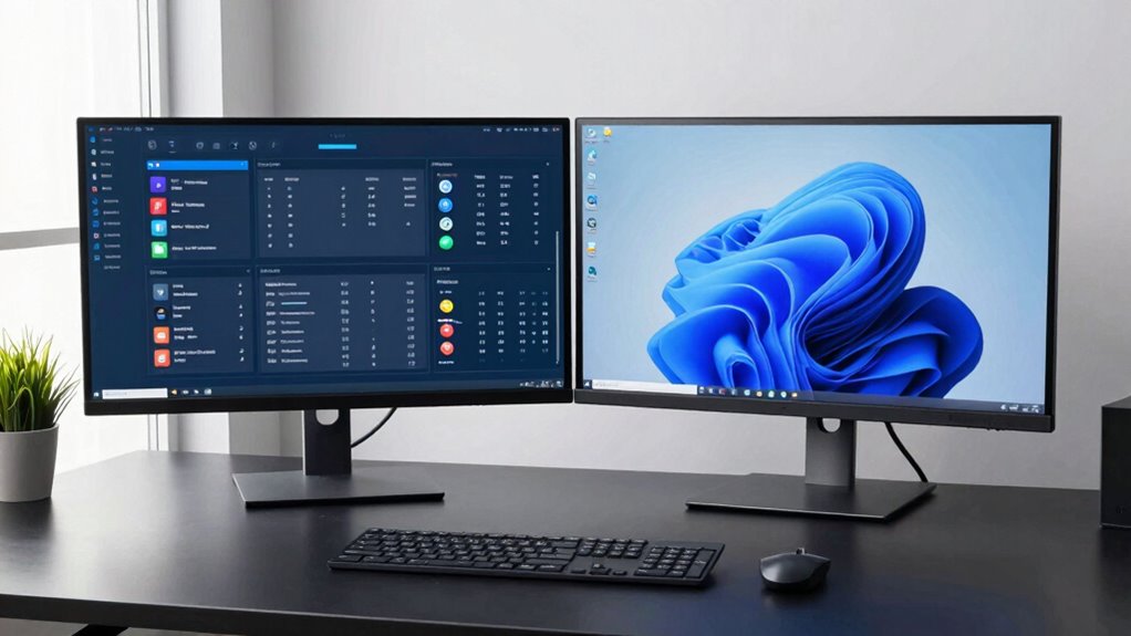 optimized ergonomic dual workspace