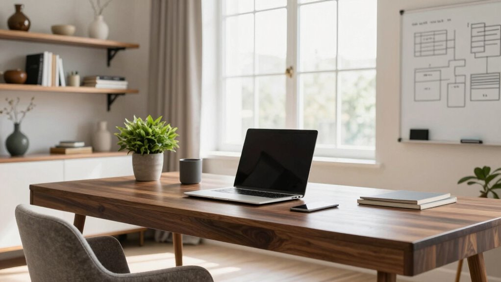 organized flexible ergonomic workspace