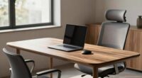 streamlined home office setup