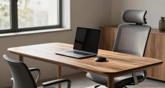 streamlined home office setup