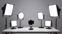 top desk video lighting