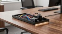 top under desk cable trays