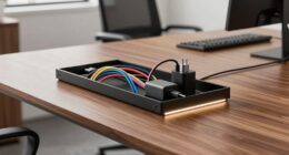 top under desk cable trays