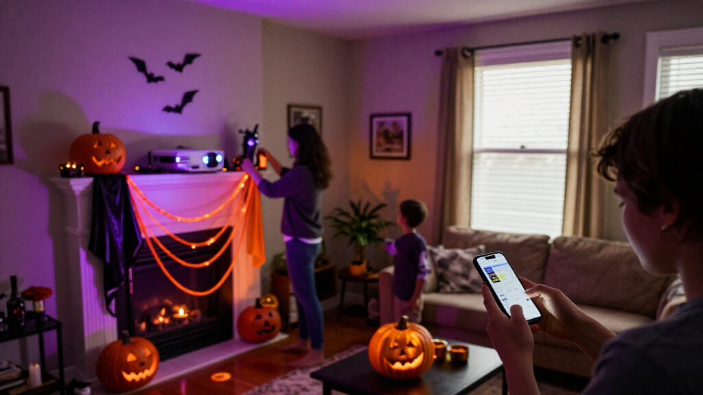 A Haunted Home Makeover With AI Halloween Decor
