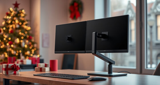 VIVO Dual Monitor Desk Mount: A Holiday Desk Upgrade